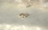 1.05CT Pear Lab Diamond Bezel Set East West
